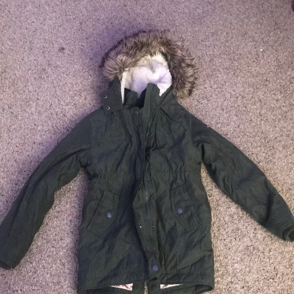 Fluffy green jacket - Picture 1 of 2